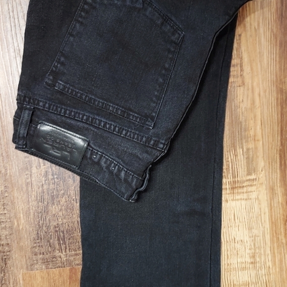 LRL Lauren Jeans Co green label high waist jeans size 12 black straight leg - Picture 6 of 12